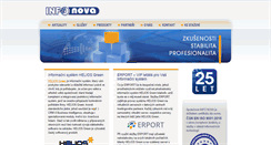 Desktop Screenshot of infonova.cz