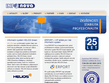 Tablet Screenshot of infonova.cz
